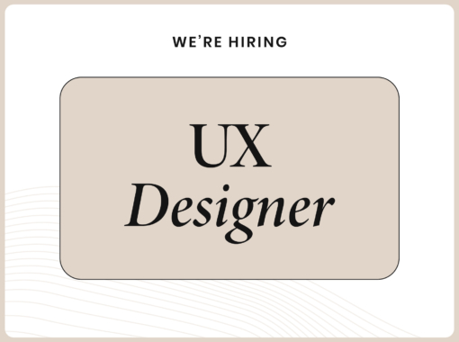 We're hiring for UX Designer graphic